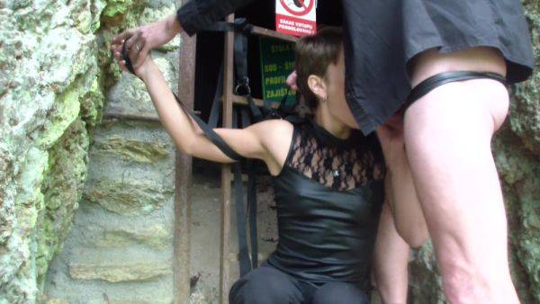 Hard Bdsm Public Fucking With Bondage In The Polish Forest on allbdsmporn.com